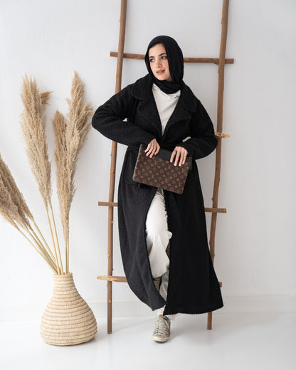 Cloud Maxi Coat in Black