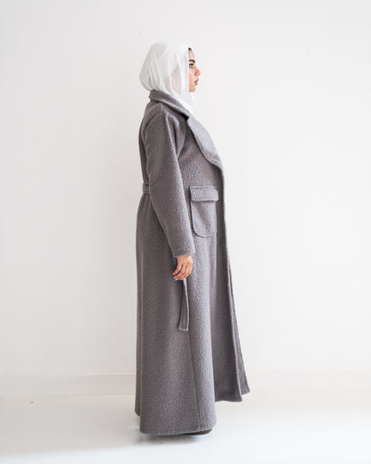 Cloud Maxi Coat in Grey