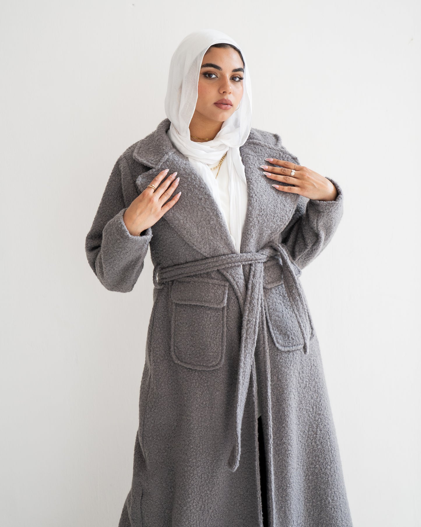 Cloud Maxi Coat in Grey