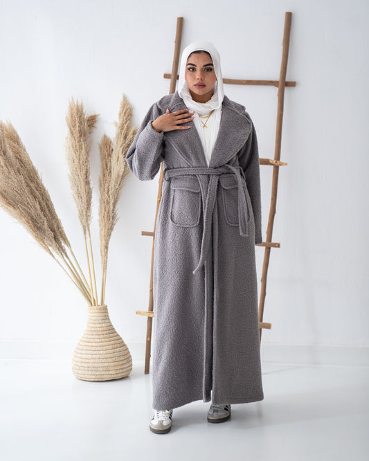 Cloud Maxi Coat in Grey