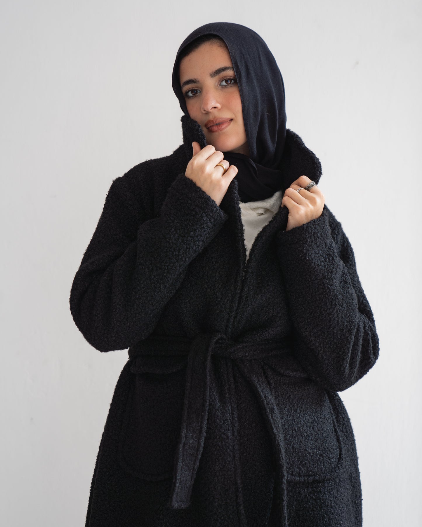 Cloud Maxi Coat in Black