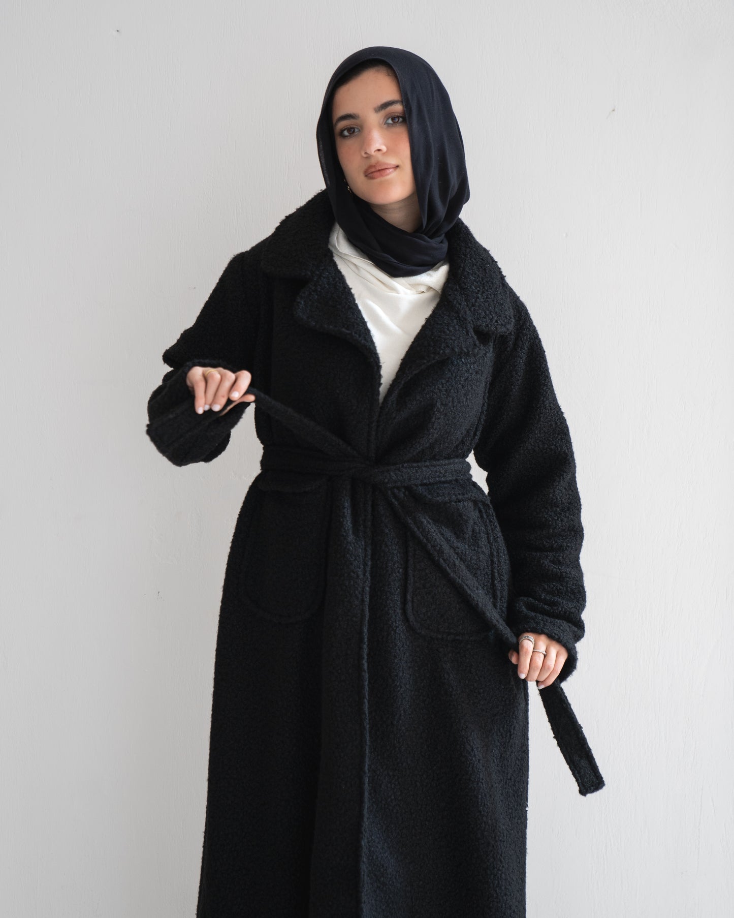 Cloud Maxi Coat in Black