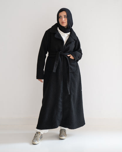 Cloud Maxi Coat in Black