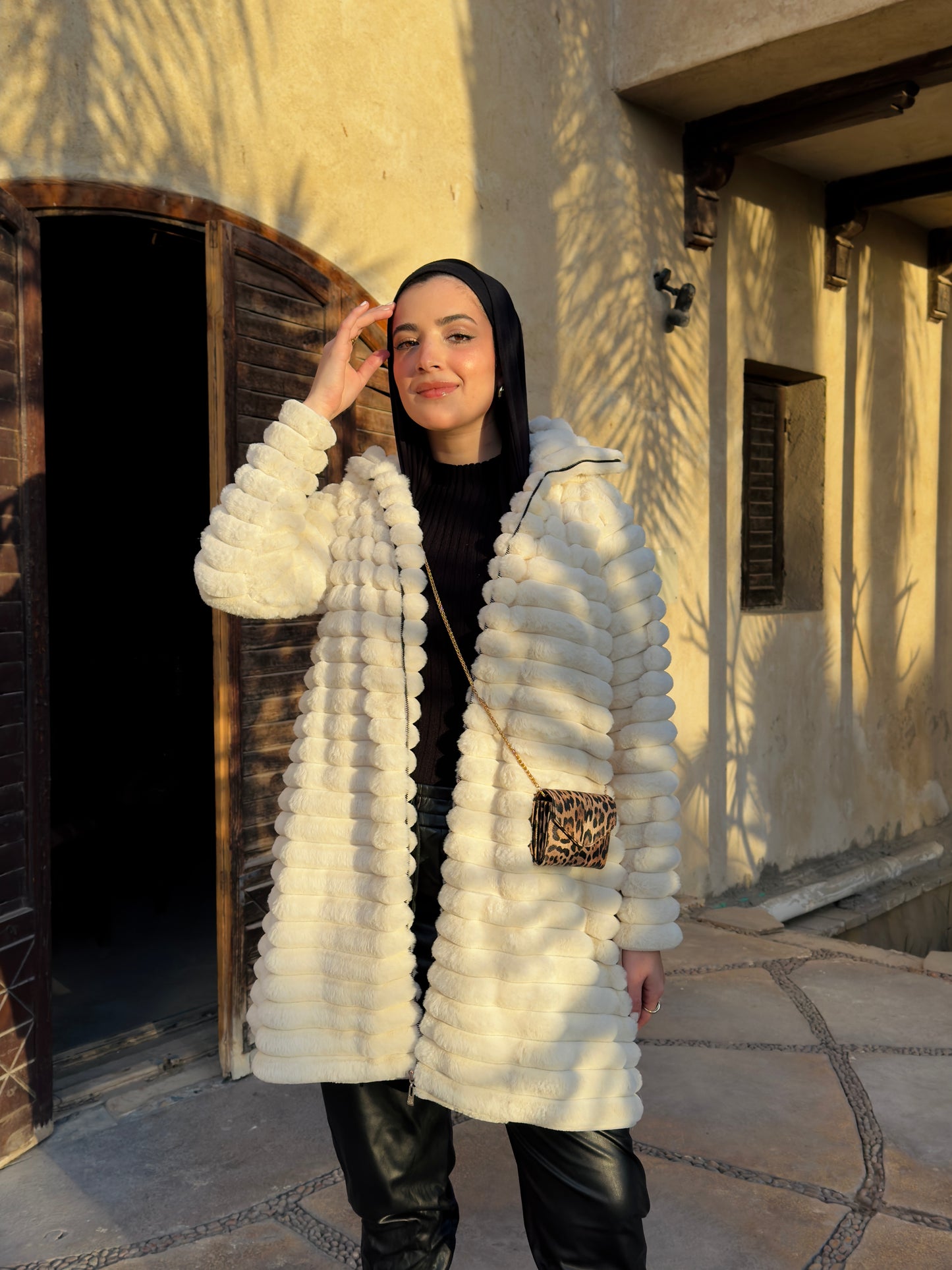 Luxury Fur Coat in White