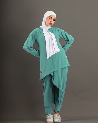 Harem Set in Mint Blue